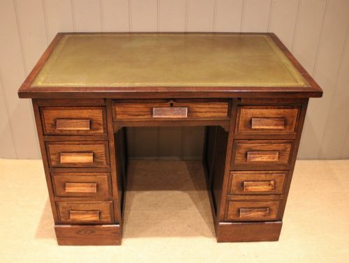 Oak Pedestal Desk