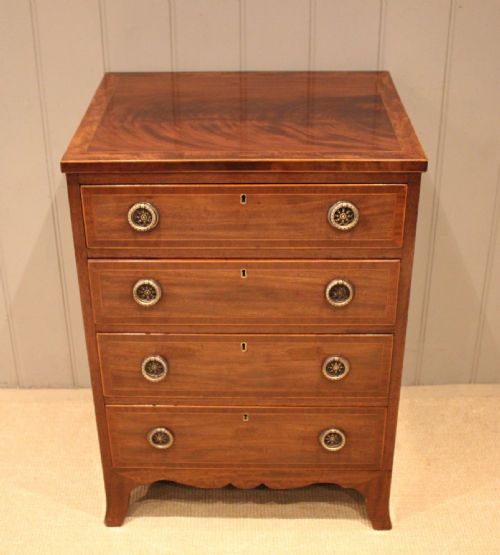 fig 1. Small Edwardian Mahogany Chest Of Drawers