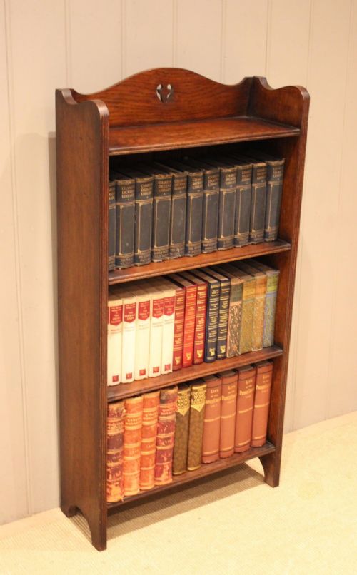 fig 1. Oak Arts & Crafts Open Bookcase