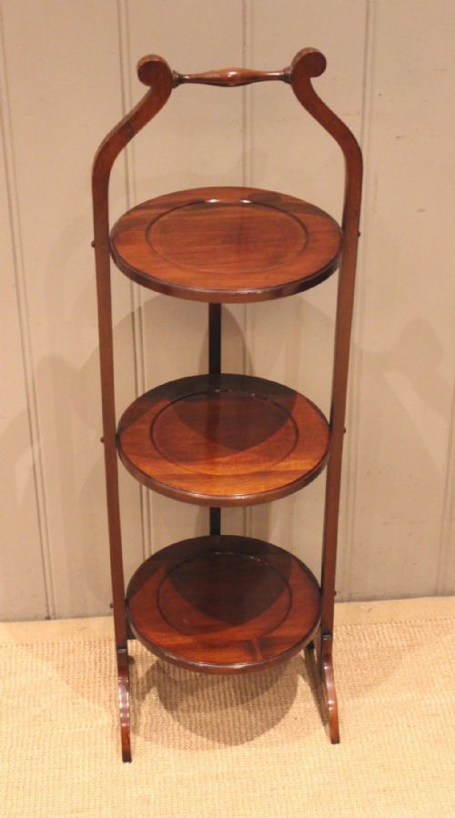 Edwardian Mahogany Cake Stand