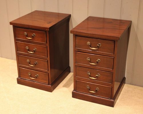 Matched Pair of Mahogany Pedestals