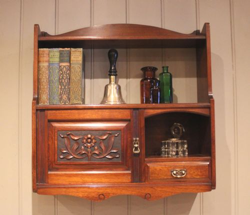 fig 1. Edwardian Walnut Wall Cabinet