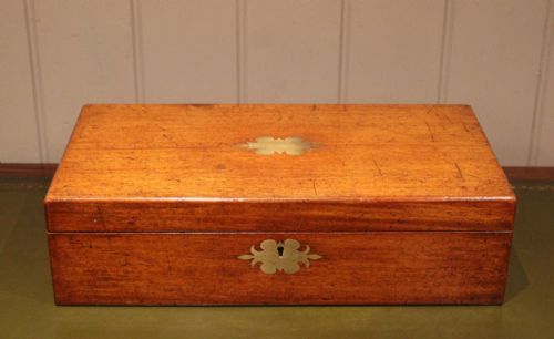 LATE 19TH CENTURY MAHOGANY WRITING SLOPE - ADDITIONAL PHOTO 5