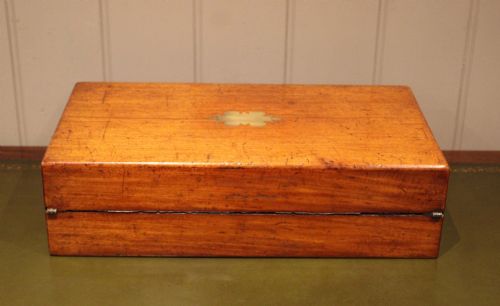 LATE 19TH CENTURY MAHOGANY WRITING SLOPE - ADDITIONAL PHOTO 11