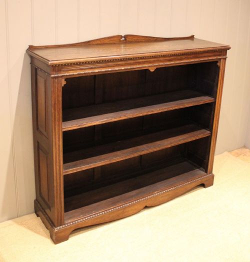 fig 1. Substantial Oak Open Bookcase
