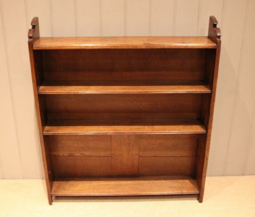 fig 1. Edwardian Oak Open Bookcase