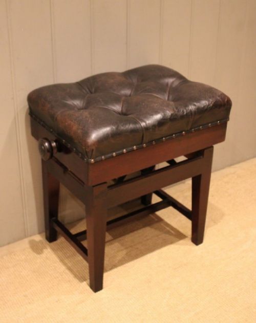 fig 1. Mahogany Piano Stool