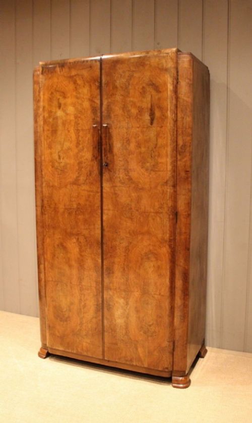 Small Proportioned Figure Walnut Wardrobe