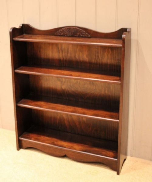 fig 1. Oak Open Bookcase