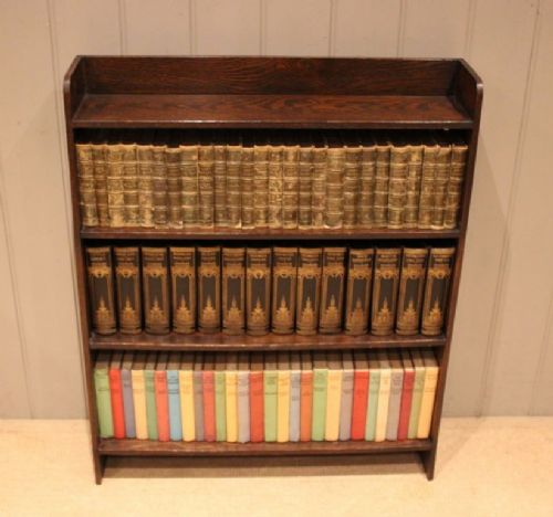 fig 1. Oak Open Bookcase