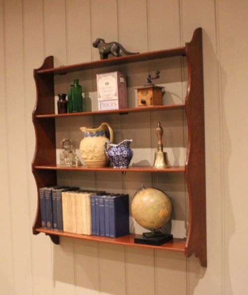 fig 1. Mid 19th Century Mahogany Wall Shelves