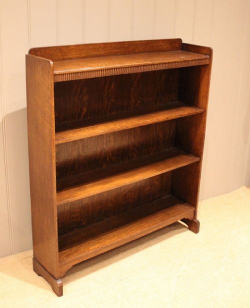 Solid Oak Open Bookcase