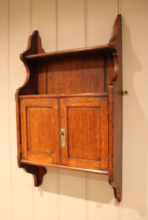 Solid Oak Wall Cabinet