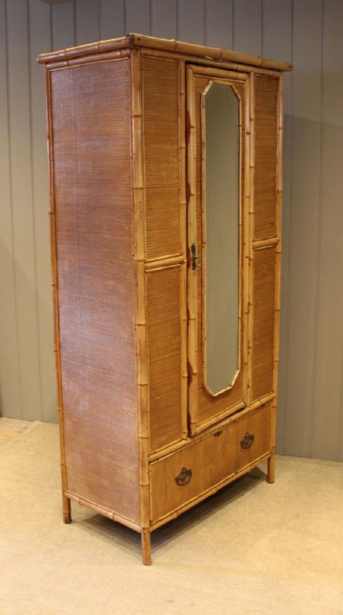 fig 1. Victorian Bamboo & Rattan Wardrobe
