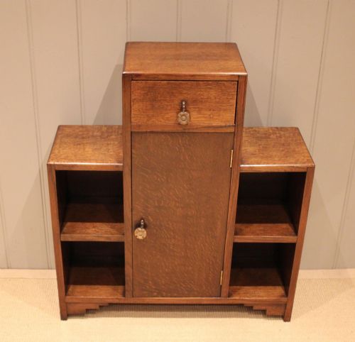 fig 1. Art Deco Oak Sectional Cabinet Bookcase