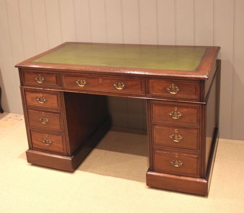 fig 1. Walnut Pedestal Desk