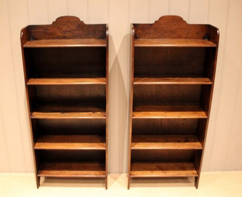 fig 1. Oak Open Bookcase