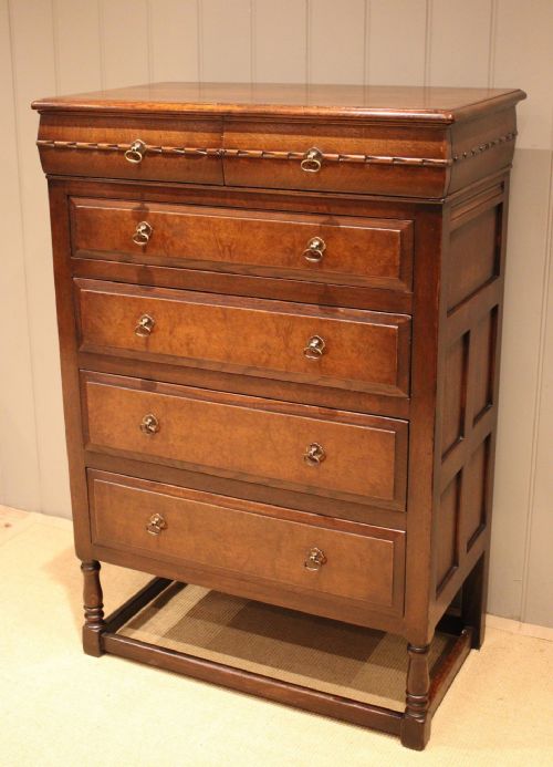fig 1. Substantial Oak Chest Of Drawers