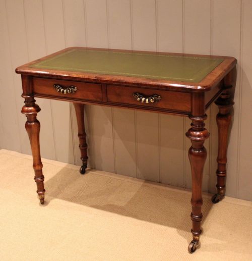 LATE 19TH CENTURY WALNUT WRITING DESK - ADDITIONAL PHOTO 1