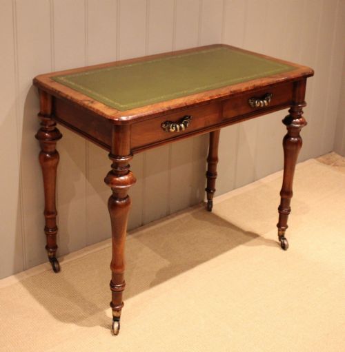 LATE 19TH CENTURY WALNUT WRITING DESK - ADDITIONAL PHOTO 2