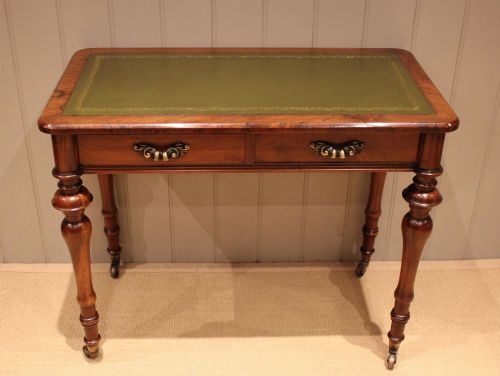 LATE 19TH CENTURY WALNUT WRITING DESK - ADDITIONAL PHOTO 3
