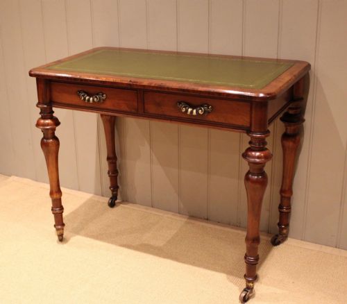 LATE 19TH CENTURY WALNUT WRITING DESK - ADDITIONAL PHOTO 4