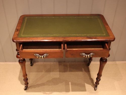 LATE 19TH CENTURY WALNUT WRITING DESK - ADDITIONAL PHOTO 6