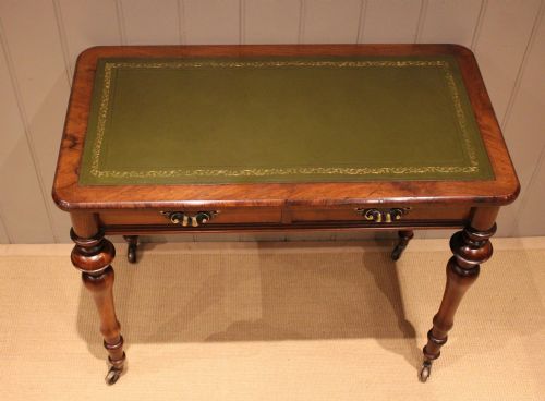 LATE 19TH CENTURY WALNUT WRITING DESK - ADDITIONAL PHOTO 7