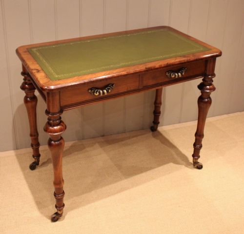 LATE 19TH CENTURY WALNUT WRITING DESK - ADDITIONAL PHOTO 9