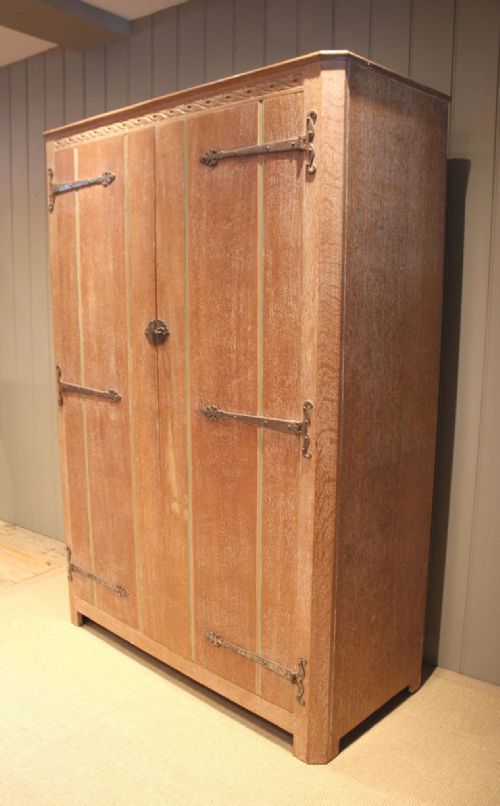 Limed Oak Two Door Wardrobe