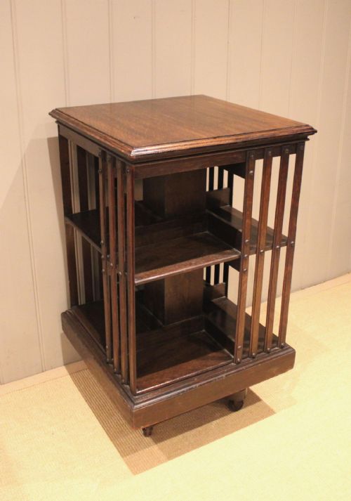 fig 1. Oak Revolving Bookcase