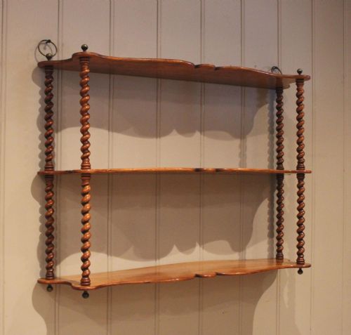 Late 19th Century French Cherry Wood Wall Shelves