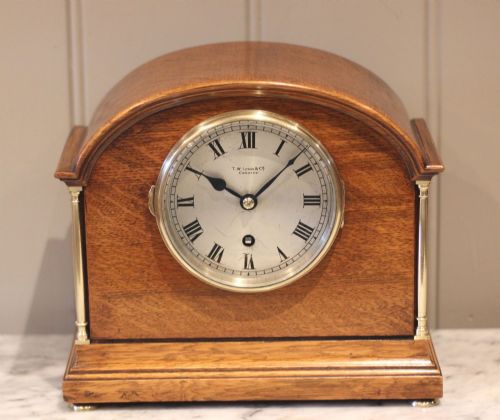 fig 1. Edwardian Oak Mantel Clock