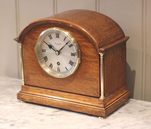fig 2. Edwardian Oak Mantel Clock