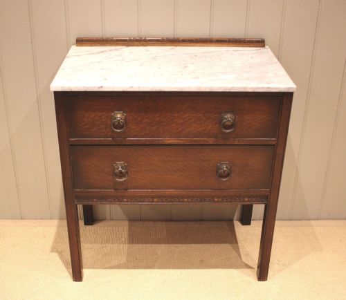 Oak Marble Top Washstand