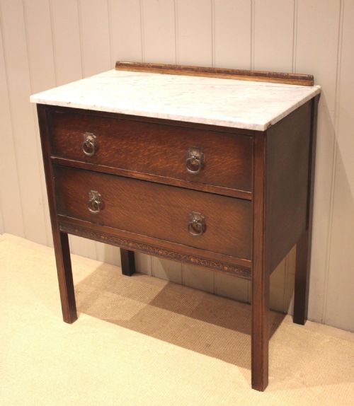 fig 1. Oak Marble Top Washstand
