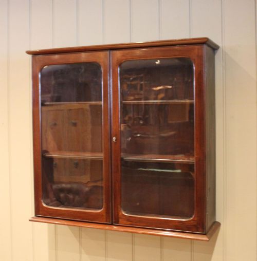 fig 1. Mid 19th Century Mahogany Wall Cabinet