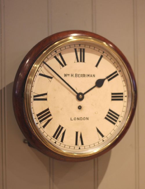 fig 2. Late 19th Century Mahogany fusee Dial Clock