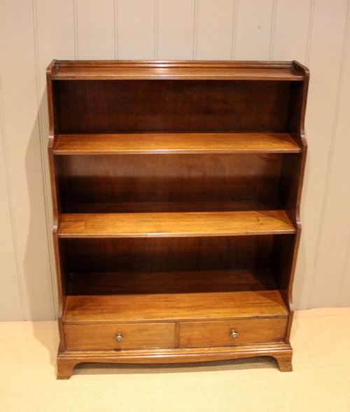 fig 1. Regency Style Mahogany Open Bookcase
