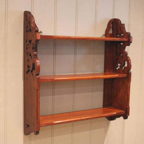 PAIR OF LATE 19TH CENTURY WALNUT WALL SHELVES - ADDITIONAL PHOTO 7