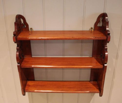 PAIR OF LATE 19TH CENTURY WALNUT WALL SHELVES - ADDITIONAL PHOTO 10