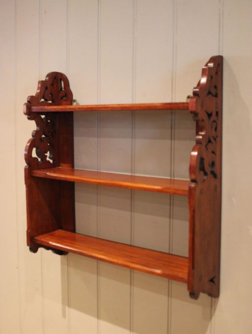 PAIR OF LATE 19TH CENTURY WALNUT WALL SHELVES - ADDITIONAL PHOTO 12