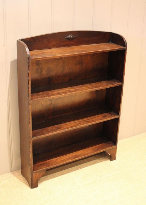 fig 1. Oak Open Bookcase