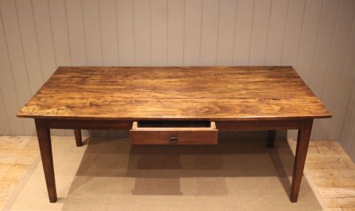 fig 1. Poplar & Cherry Wood French Farmhouse Table