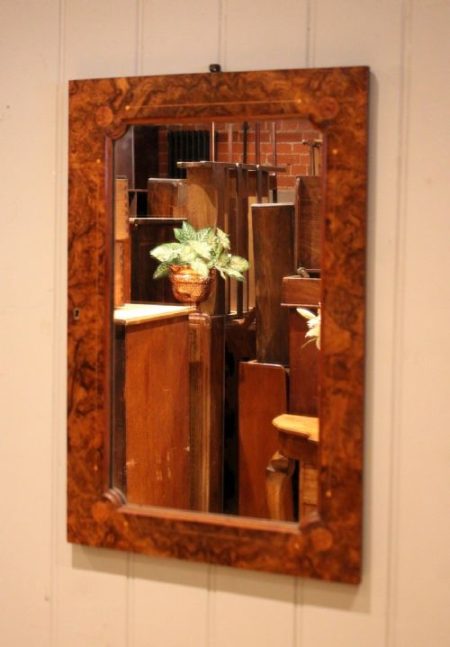 fig 1. Walnut Inlaid Wall Mirror