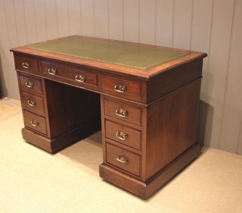 Walnut Pedestal Desk