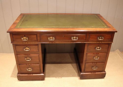 fig 1. Walnut Pedestal Desk