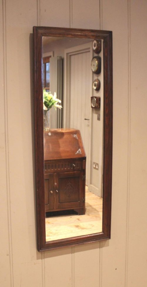 Long Oak Wall Mirror
