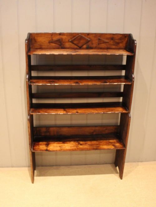 RUSTIC DEAL WOOD OPEN BOOKCASE - ADDITIONAL PHOTO 1