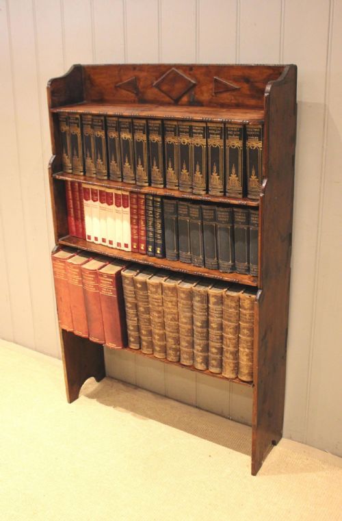 RUSTIC DEAL WOOD OPEN BOOKCASE - ADDITIONAL PHOTO 2